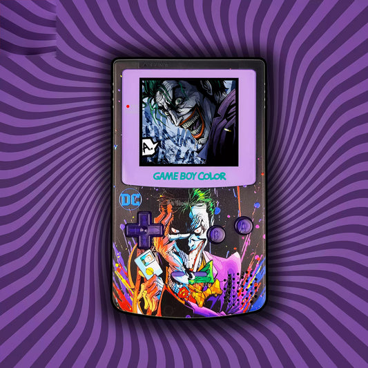 GBC customized GAMEBOY COLOR game console highlights point-to-point full fit clown