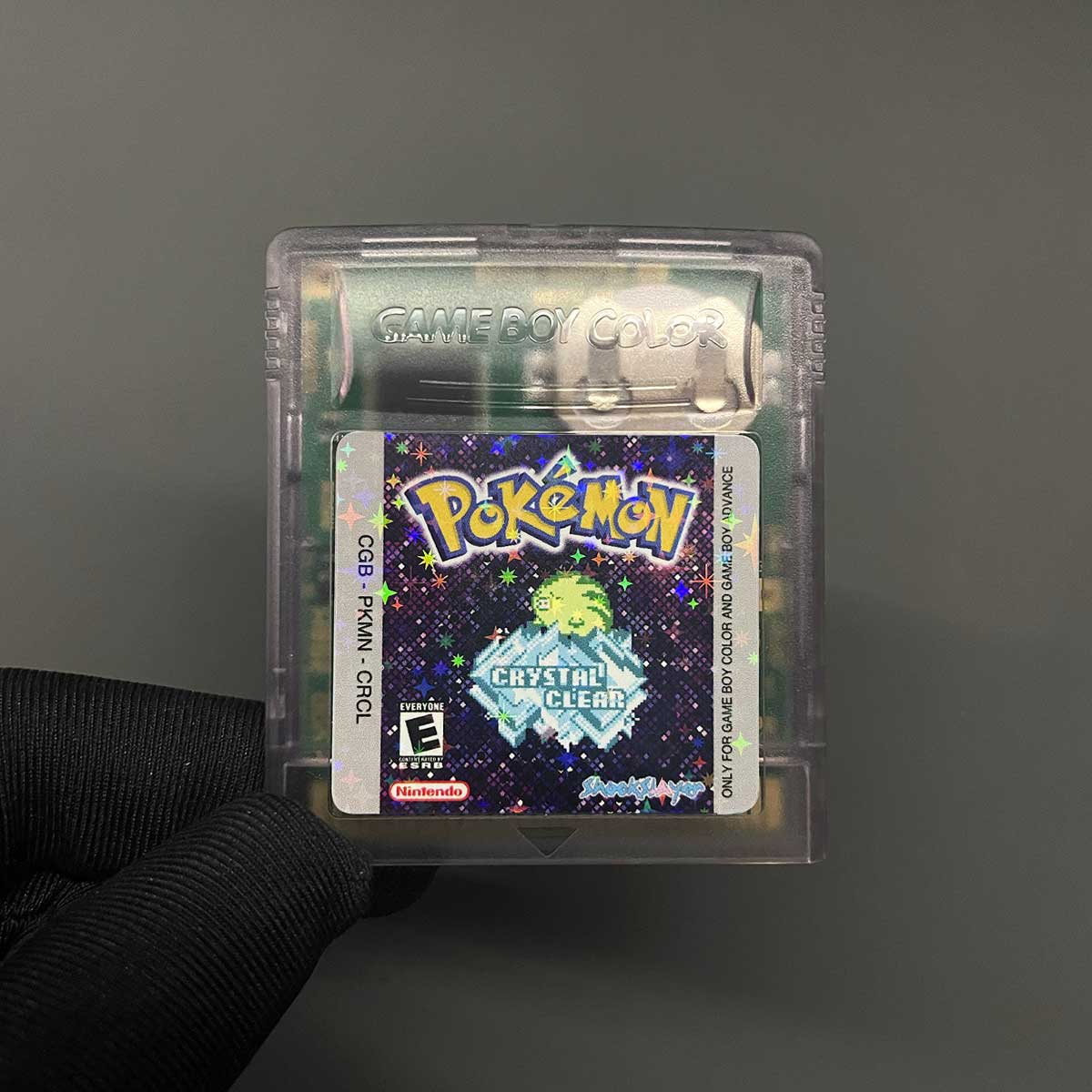 Pokemon crystal clear v2.5.10 ( RTC Flash cart ) Cartridge for GBC