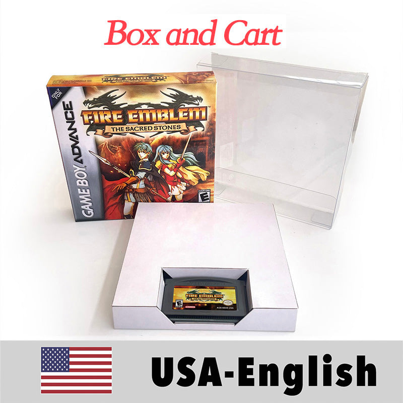 USA Englsih Fire Emblem The Sacred Stonse Tray Box Nintendo Game Cartridge for Gba