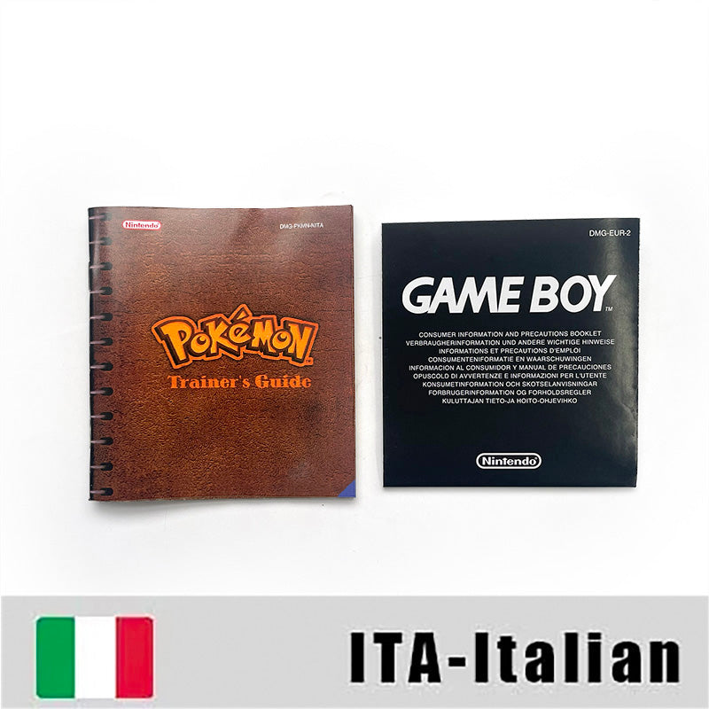USA FRA NOE ESP ITA EUR Pokemon crystal gold silver red blue yellow Metallic FoilFinish Box Trey Manual label for GBC
