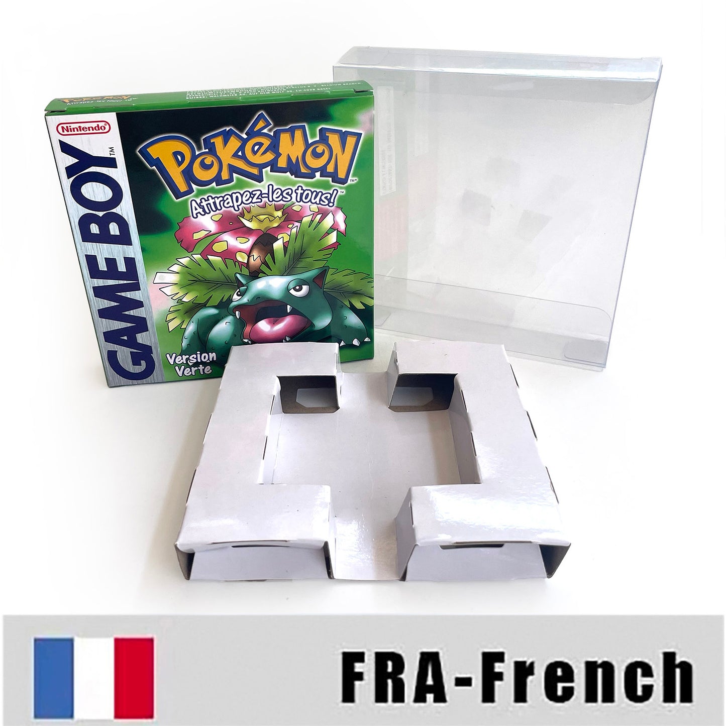 GBC GAME FRA French gbc game pokemon green pokemon vert version Nintendo cartridge with tray box game boy color