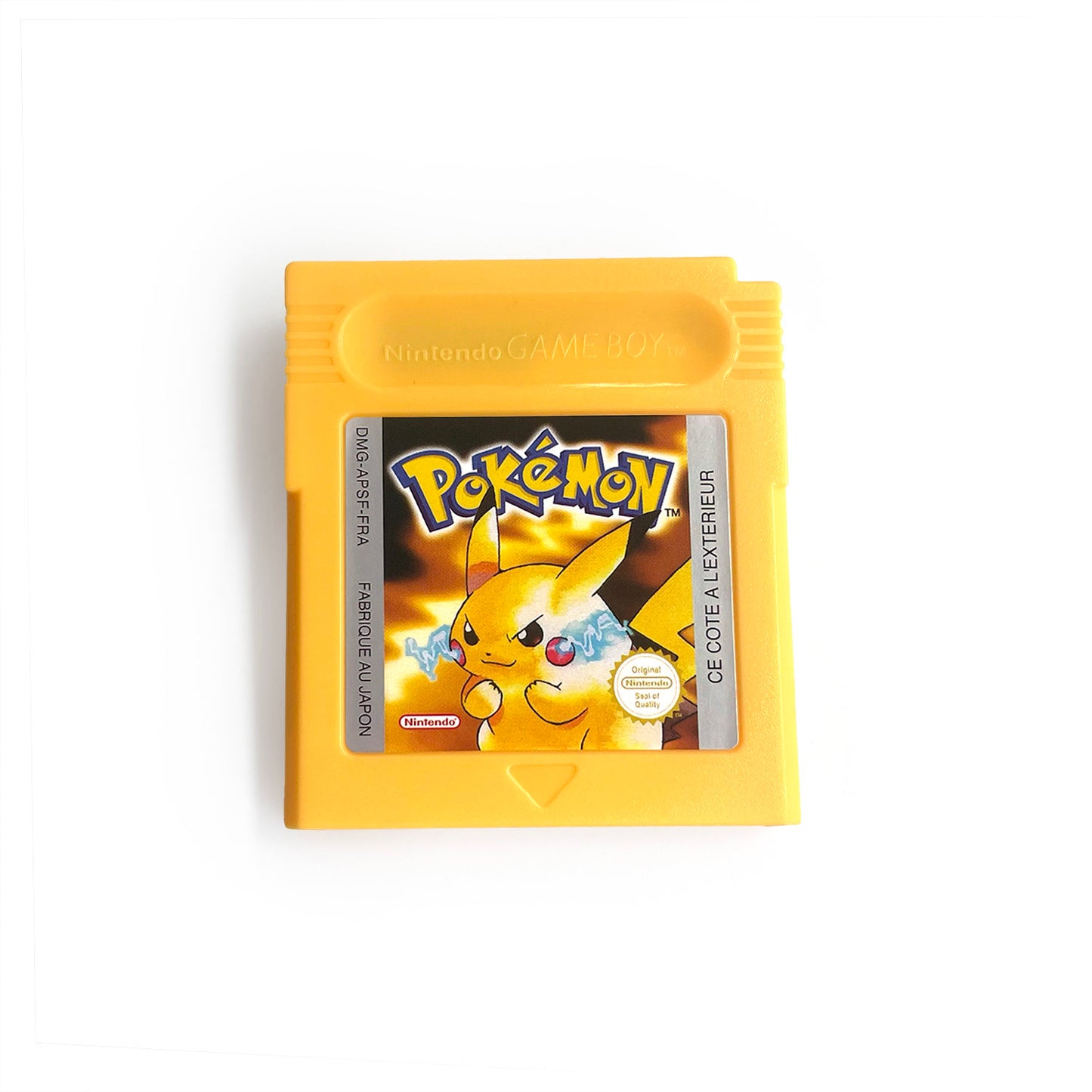 GBC game FRA French pokemon yellow version Nintendo Battery save NO RTC flash pokemon jaune cartridge tray box gbc game boy color