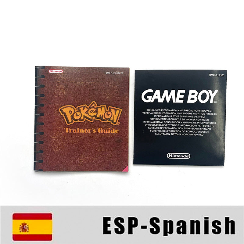 GBC game ESP Spanish pokemon yellow version Nintendo Battery save NO RTC flash pokemon amarillo cartridge tray box gbc game boy color