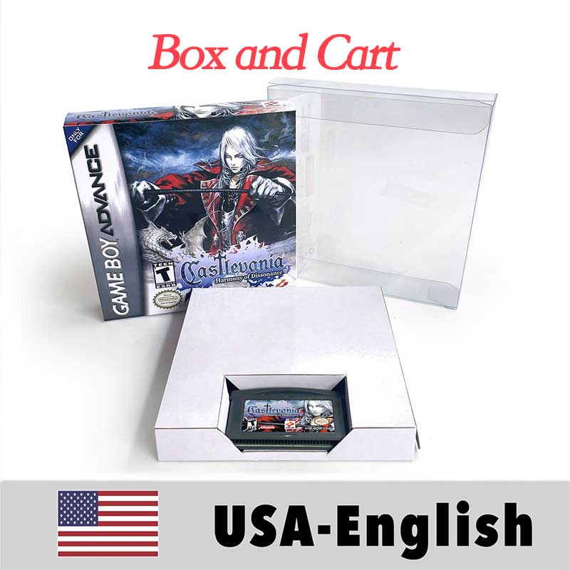 USA Englsih Zelda,super Mario,Castlevania,Metroid,Kirby,Final Fantasy,donkey Kong,Fire Emblem Nintendo box tray Game Cartridge for Gba