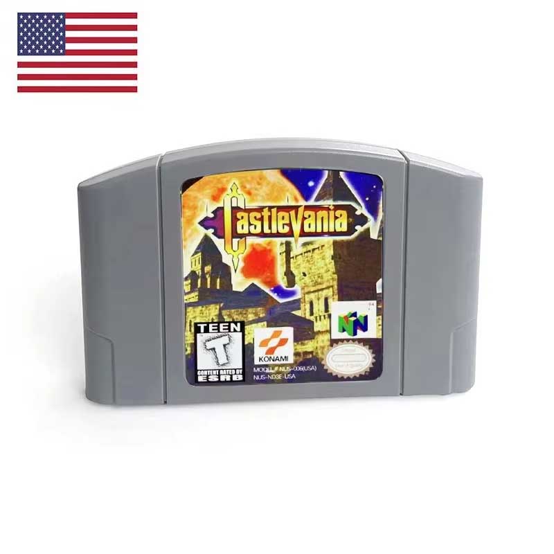 （Shipped from the United States)USA NTSC Version English Retro Video Game Consoles  N64 64bit Game Cartridge for N64