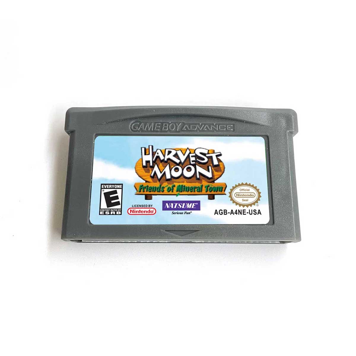 USA Englsih Harvest Moon Friends of Mineral Town Nintendo Cartridge with Tray Box for Gba