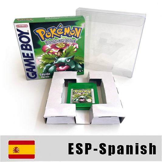 GBC GAME ESP Spanish gbc game pokemon green pokemon verde version Nintendo cartridge with tray box game boy color