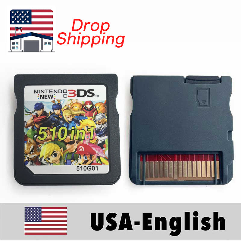 （Shipped from the United States）USA English 208 in 1,482 in 1,486 in 1,500 in 1,510 in 1,4300 in 1,5000 in 1,7800 in 1 Game Cartridge for DS Console