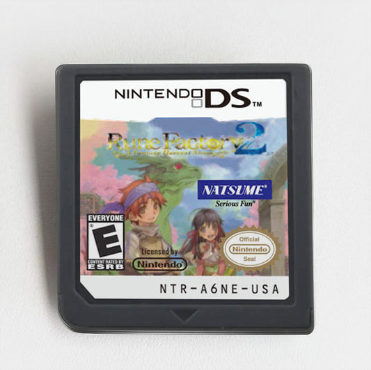 Rune Factory 2 A Fantasy Harvest Moon Game cartridge for Nintendo Ds 3ds 2ds