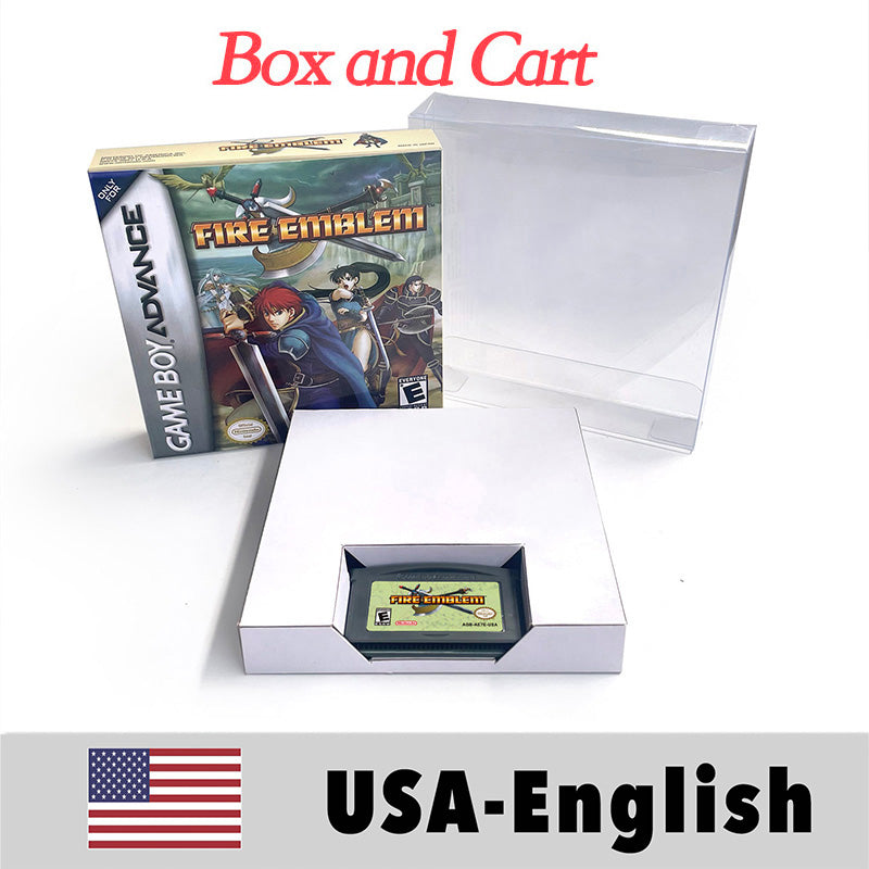 USA Englsih Zelda,super Mario,Castlevania,Metroid,Kirby,Final Fantasy,donkey Kong,Fire Emblem Nintendo box tray Game Cartridge for Gba