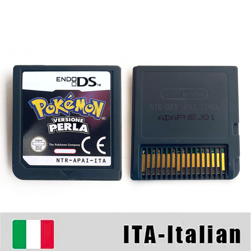 ESP ITA FRA USA EUR NOE Pokemon HeartGold SoulSilver Platinum Diamond Pearl Nintendo Video Console Game Cardride For DS 2DS 3DS