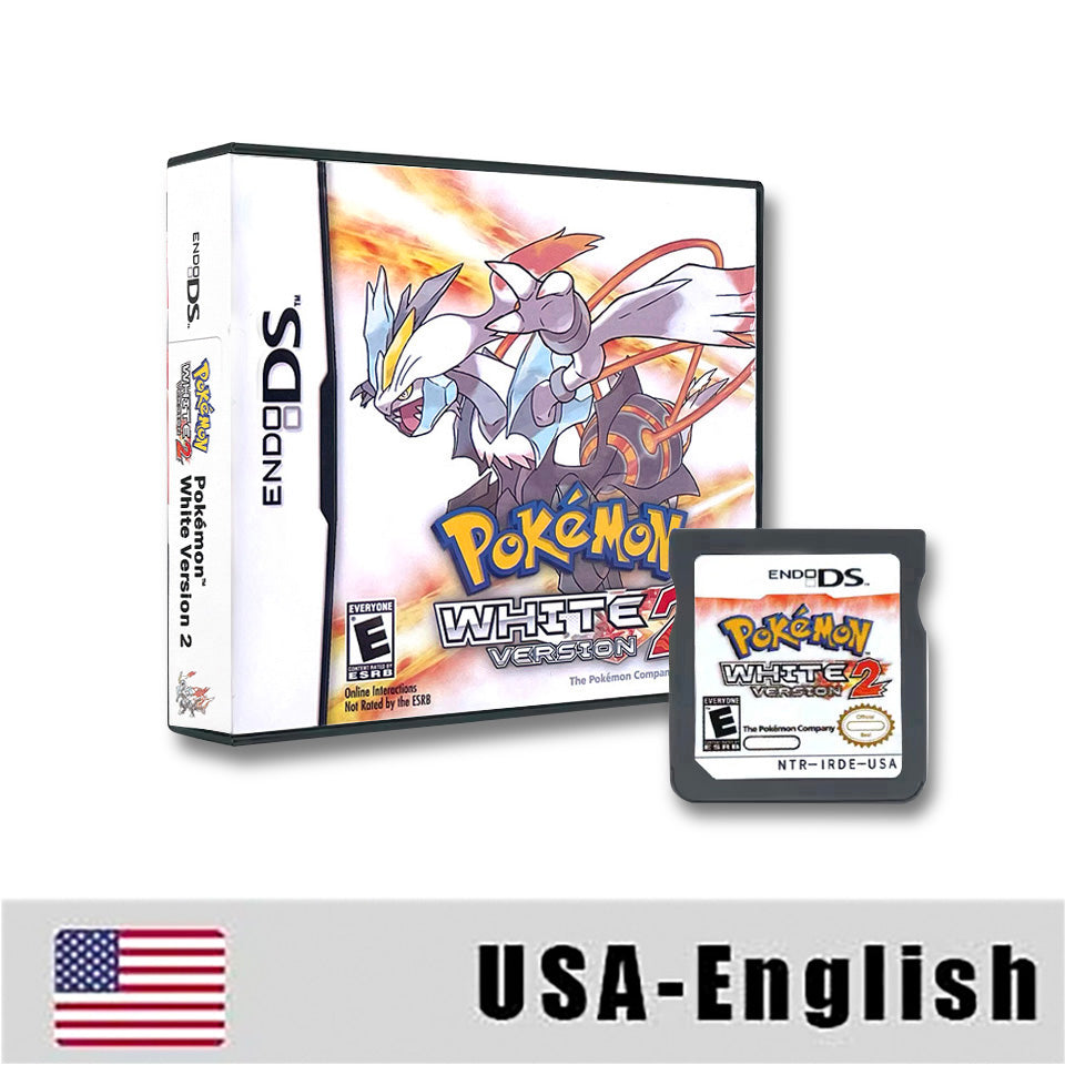 USA English Pokemon black 1 2 White 1 2 box Game Cartridge for DS NDS 3DS