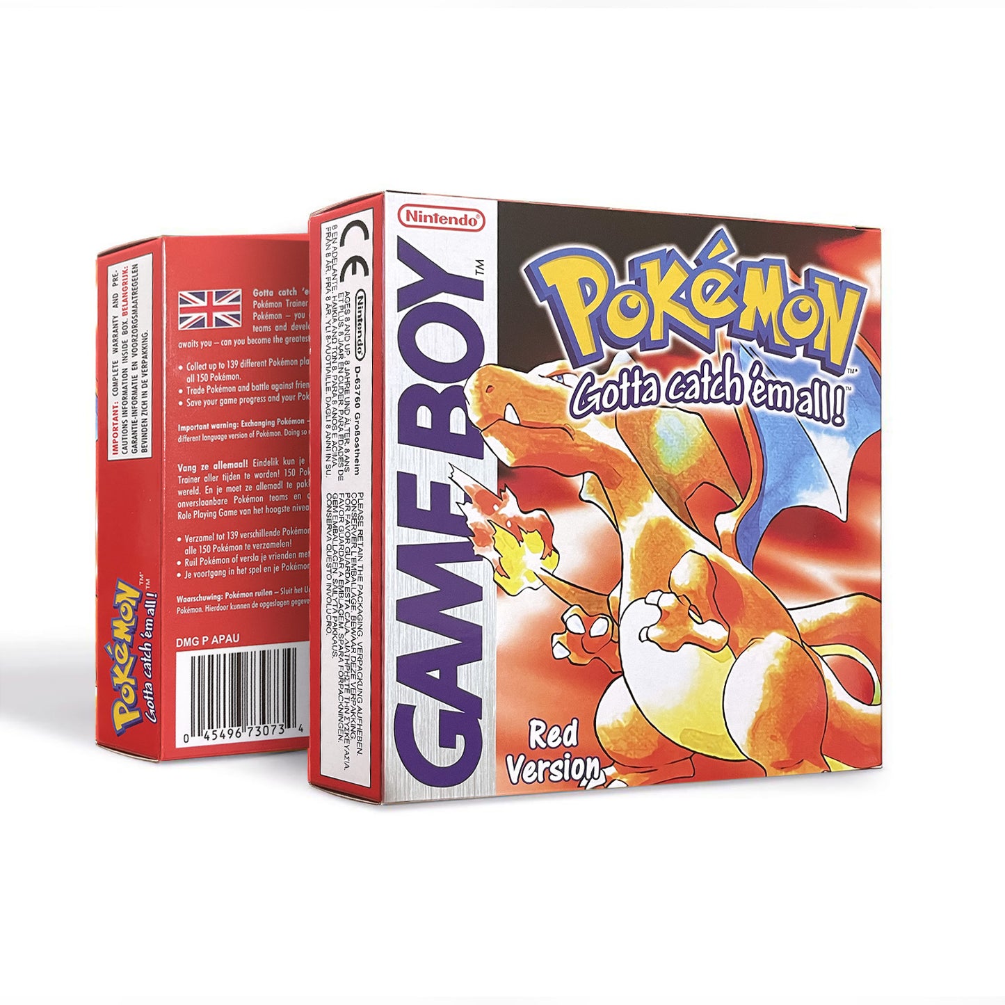 gbc game EUR english pokemon red version Battery save no RTC Flash cartridge with tray box gbc game boy color