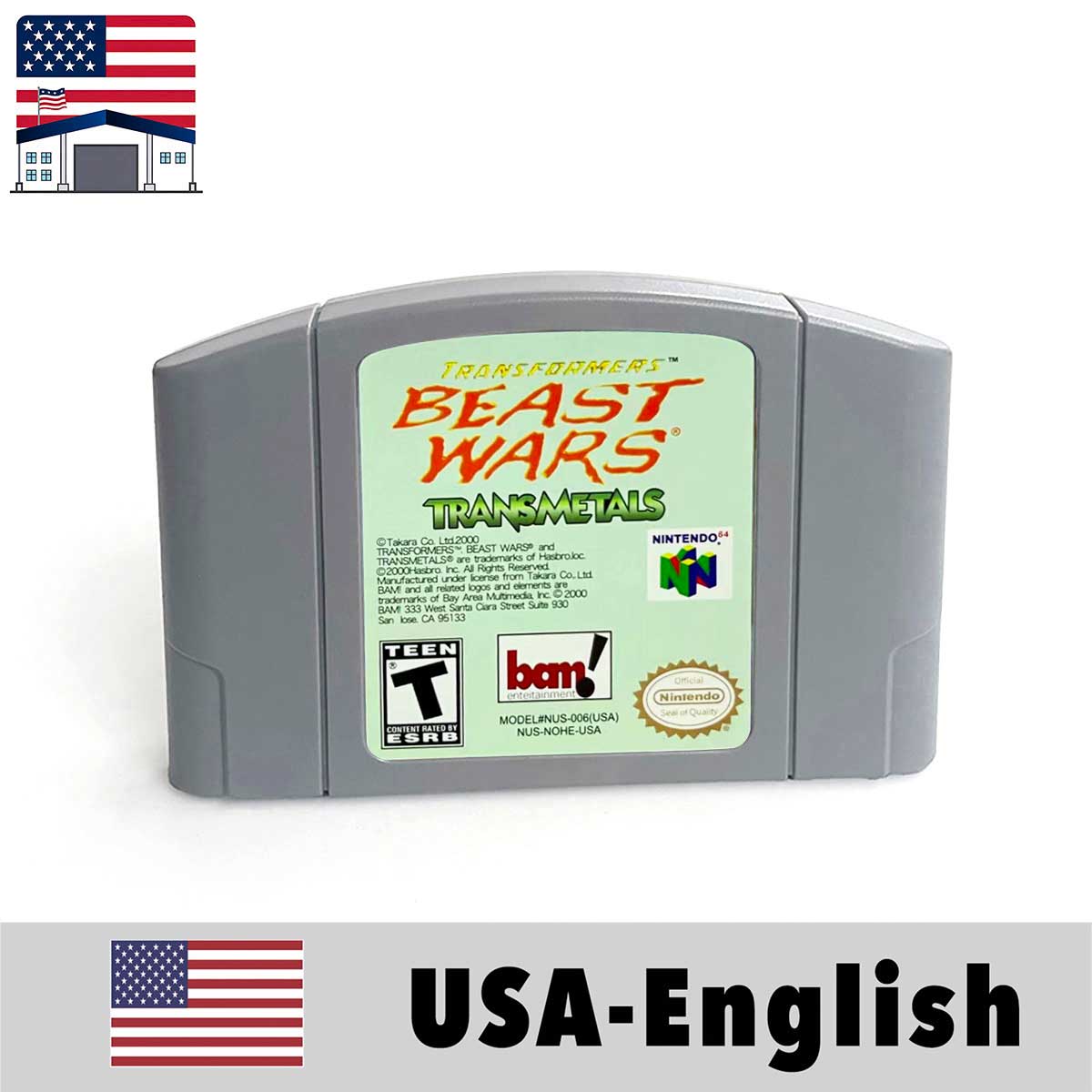 （Shipped From The United States) USA NTSC Version English Retro Video Game Consoles 64bit Game Cartridge for N64