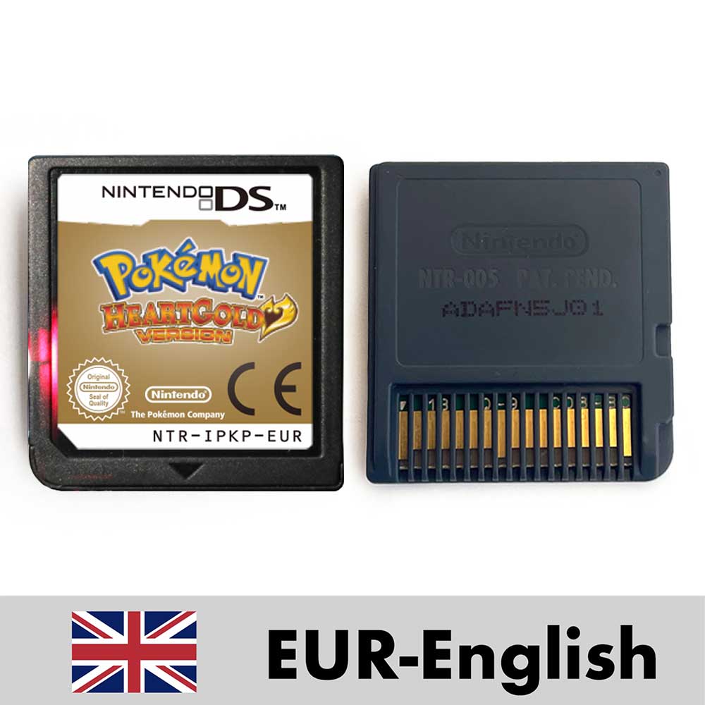 ESP ITA FRA USA EUR NOE Pokemon HeartGold SoulSilver Platinum Diamond Pearl Nintendo Video Console Game Cardride For DS 2DS 3DS