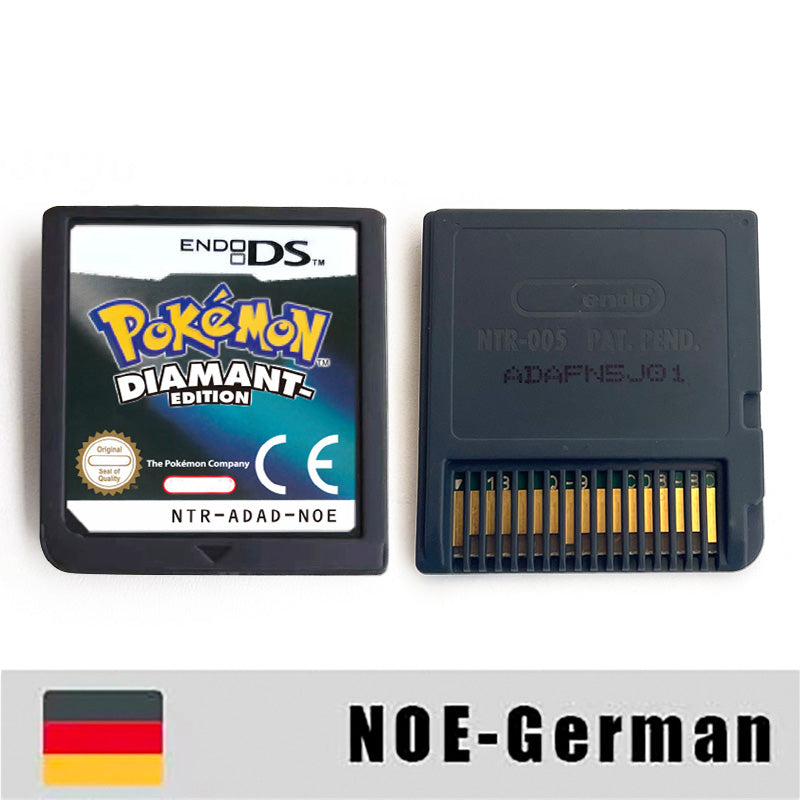 ESP ITA FRA USA EUR NOE Pokemon HeartGold SoulSilver Platinum Diamond Pearl Nintendo Video Console Game Cardride For DS 2DS 3DS