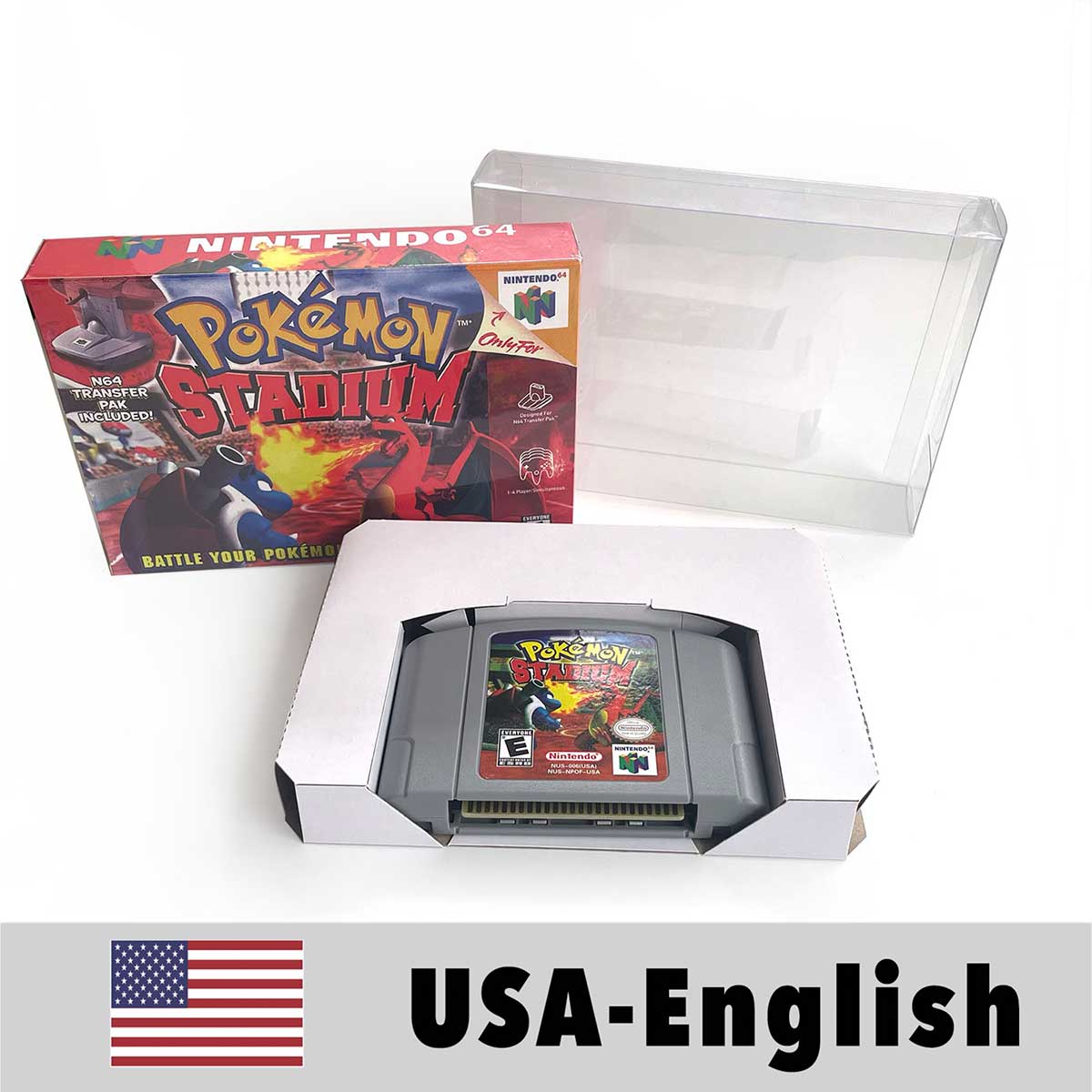 USA NTSC Banjo Donkey Kong 64 Kirby 64 Mario Party Pokemon Stadium Zelda Goldeneye 007 Game Cartridge Tray BOX for N64