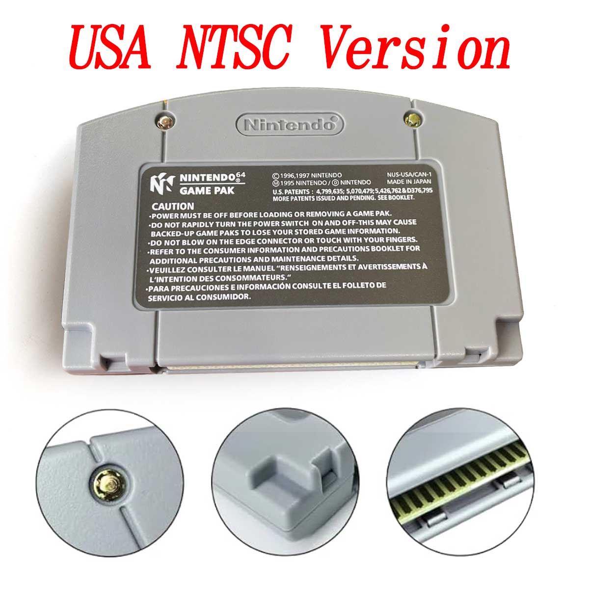 USA NTSC Bomber man 64 game cartridge with tray box for N64 Nintendo 64