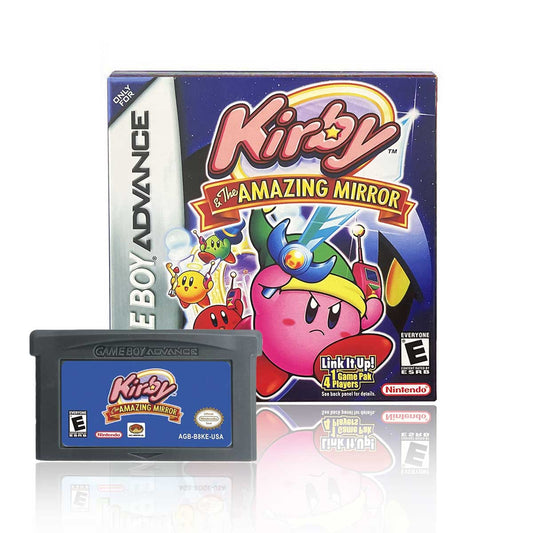 USA Englsih Kirby & The Amazing Mirror Nintendo Tray Box Game Cartridge for Gba