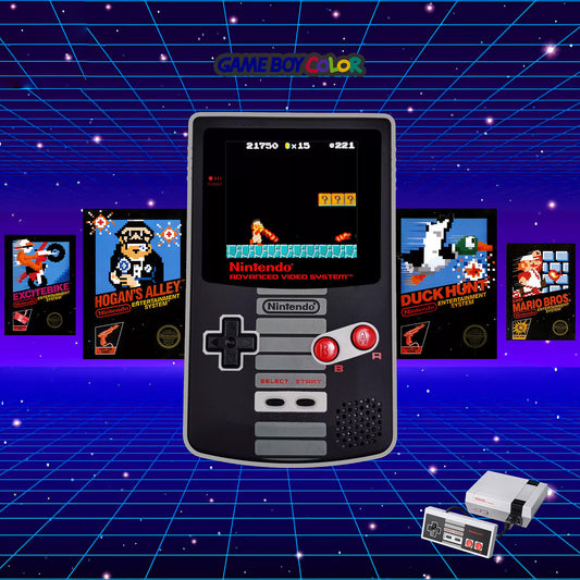 GBC GAMEBOY COLOR game console, high brightness handheld console, point-to-point full fit NES