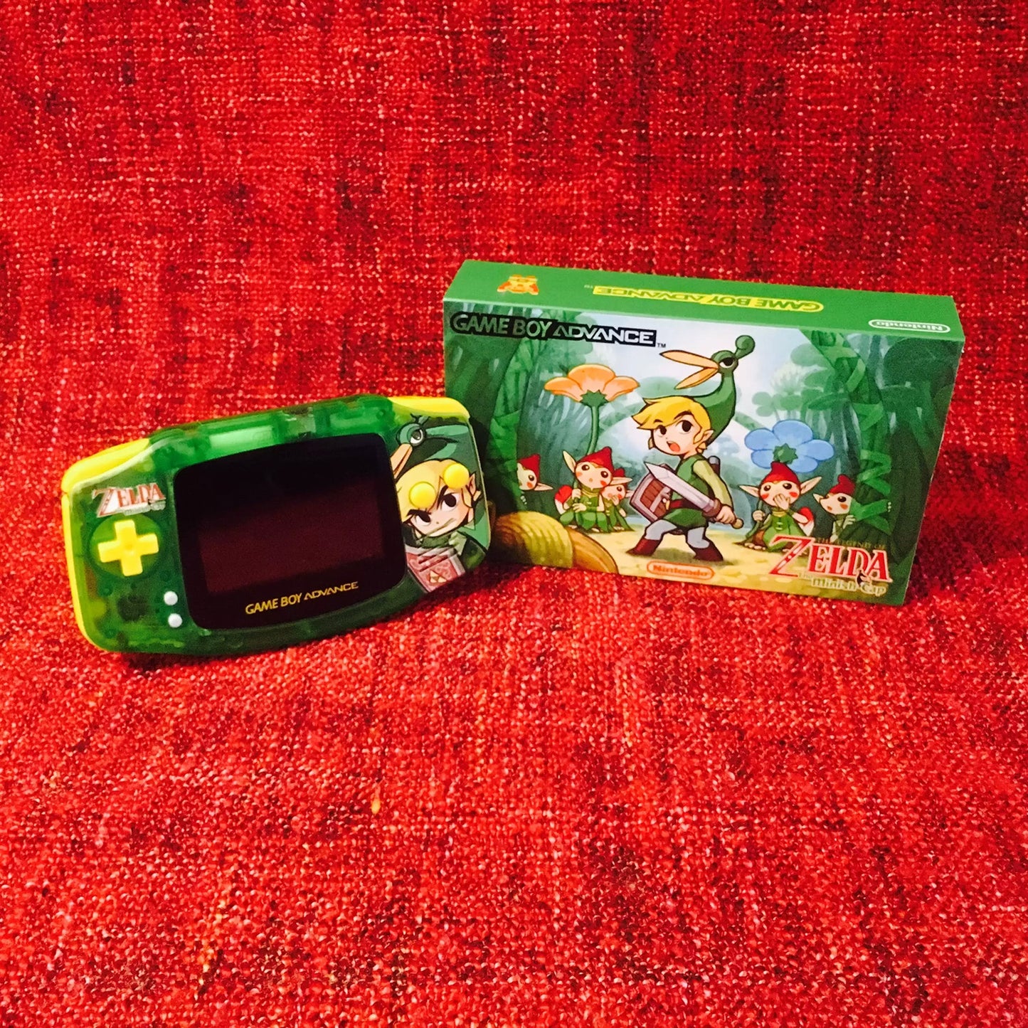 Nintendo GAMEBOY ZELDA Advance SFC GBA Color Gaming Console High Brightness Full Set Shell and Whole Machine