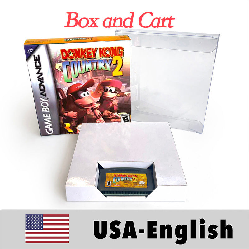 USA Englsih Zelda,super Mario,Castlevania,Metroid,Kirby,Final Fantasy,donkey Kong,Fire Emblem Nintendo box tray Game Cartridge for Gba