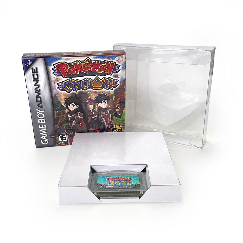 Pokemon Crown Rom Hacks with box English 1M Flash cart Game Cartridge for GBA