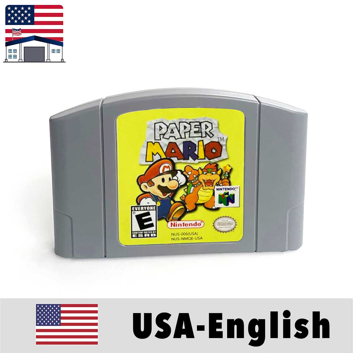 （Shipped From The United States) Mario Series USA NTSC Version English Retro Video Game Consoles 64bit Game Cartridge for N64