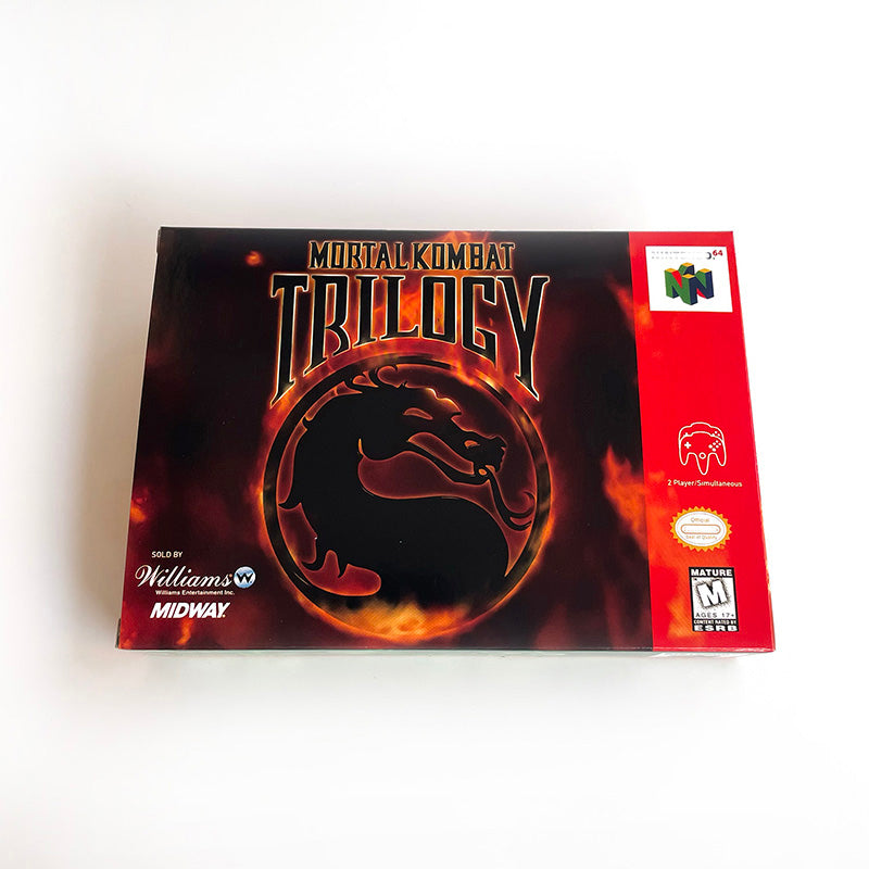 EUR PLA version English Mortal Kombat game cartridge with tray box for N64 Nintendo 64
