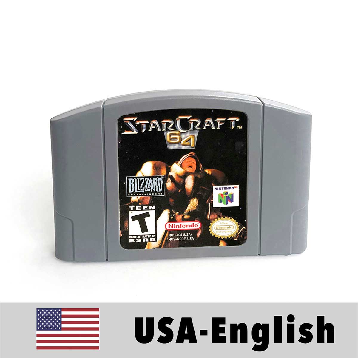USA NTSC Star Craft 64 game cartridge with tray box for N64 Nintendo 64