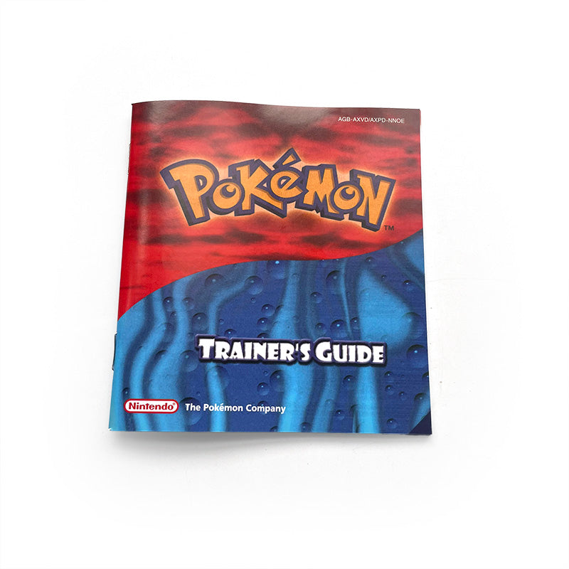 USA FRA NOE FRA ESP Pokemon Leaf Green Fire Red Ruby Emerald Sapphire Game Cartridge manual for Gba