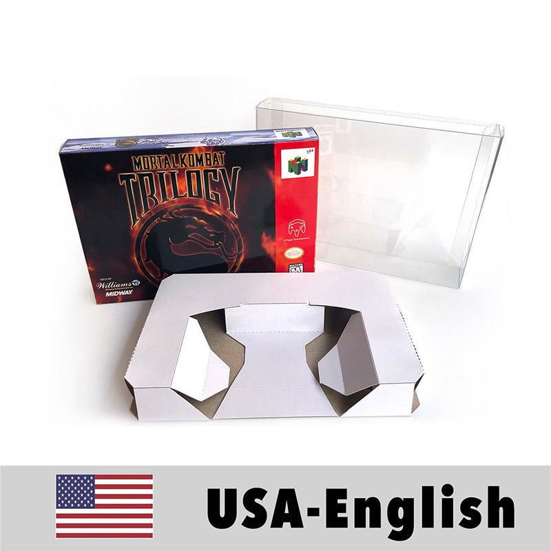 EUR PLA version English Mortal Kombat game cartridge with tray box for N64 Nintendo 64