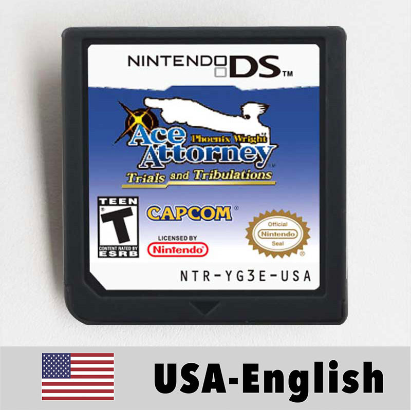 USA English Ace Attorney/Castlevania/Kirby/Rune Factory/Bomberman/Digimon World/Dragon Quest/Etrian Odyssey Game Cartridge for Nintendo Ds 3ds 2ds