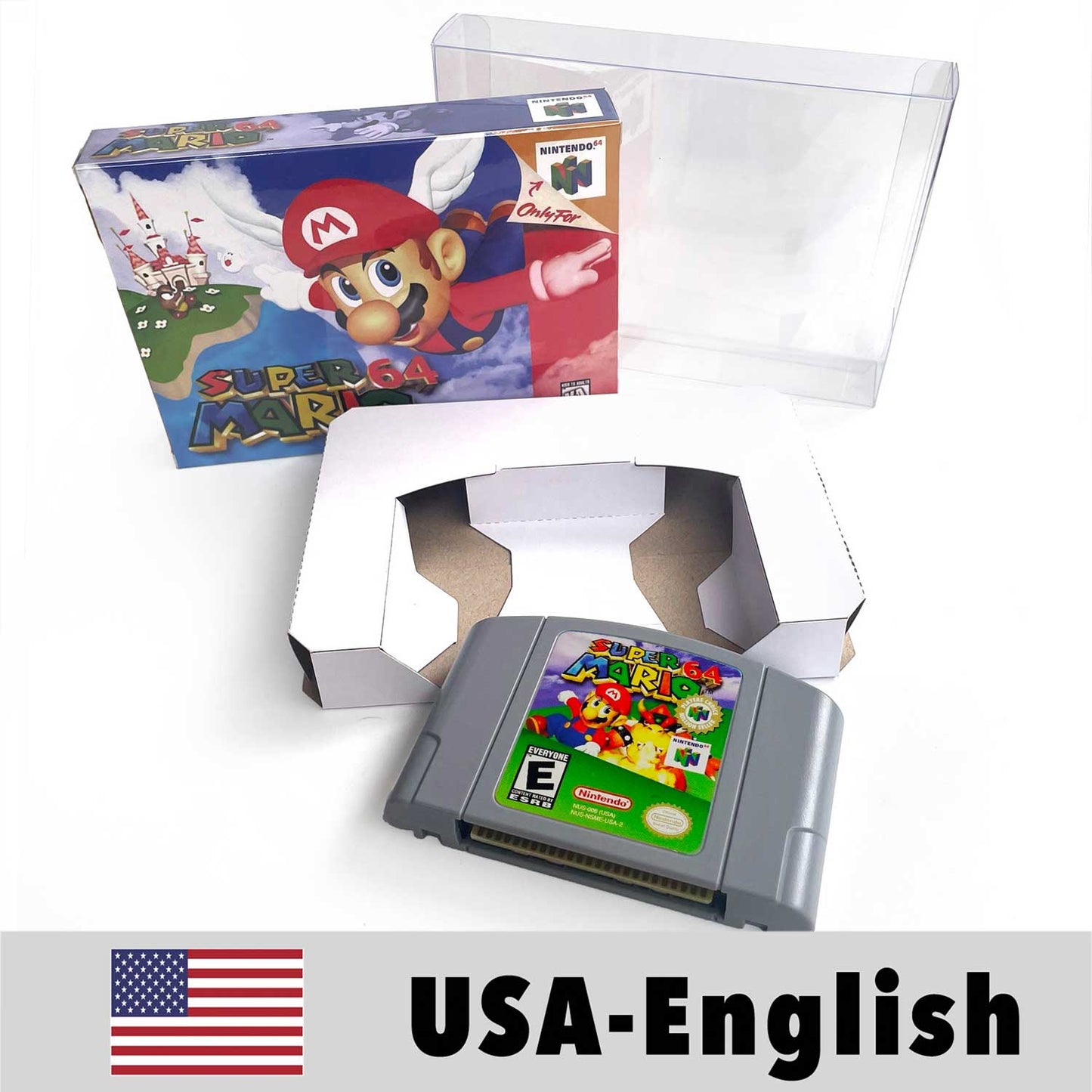 USA NTSC Banjo Donkey Kong 64 Kirby 64 Mario Party Pokemon Stadium Zelda Goldeneye 007 Game Cartridge Tray BOX for N64