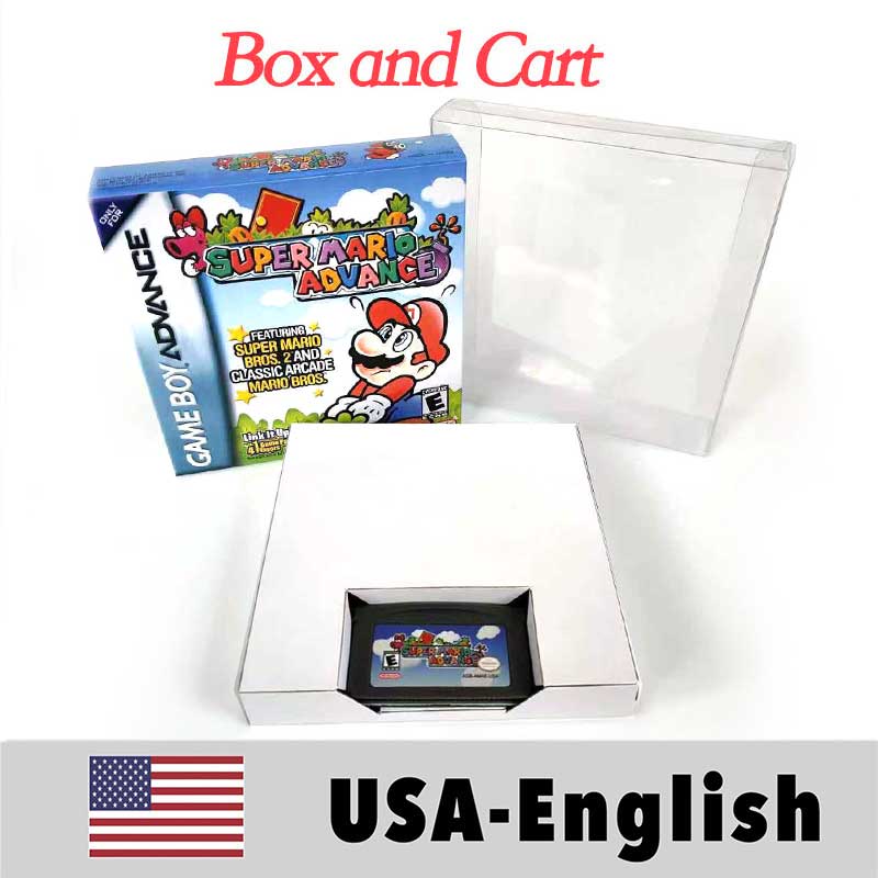 USA Englsih Zelda,super Mario,Castlevania,Metroid,Kirby,Final Fantasy,donkey Kong,Fire Emblem Nintendo box tray Game Cartridge for Gba