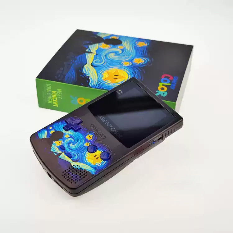 GBC customized GAMEBOY COLOR game console highlights point-to-point full fit Van Gogh Mario