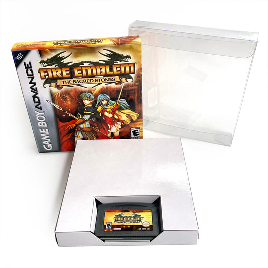 fire emblem the sacred stonse cartridge with tray box manual for gba game boy advance
