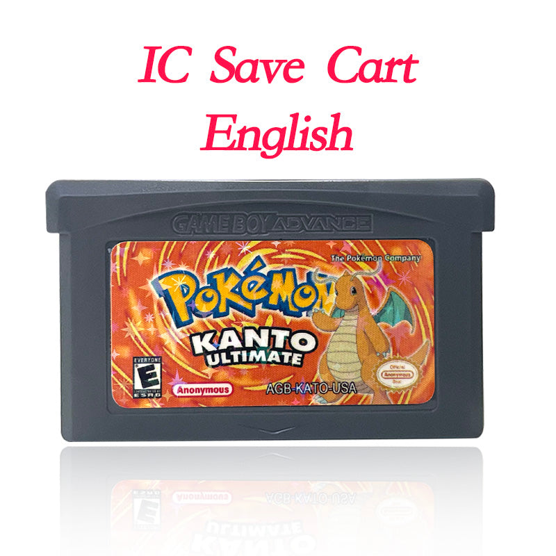 USA IC SAVE Pokemon firered extended INTERNAL LEGEND SWAAT RECHARGED YELLOW Cartridge Video Game Console Rom Hack English