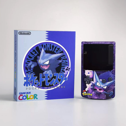 GBC GAMEBOY COLOR game console, high brightness handheld console, point-to-point full fit Ghost Stone
