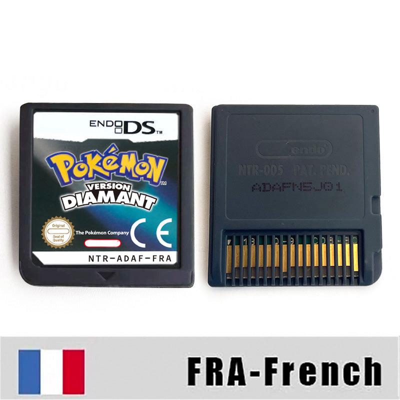 ESP ITA FRA USA EUR NOE Pokemon HeartGold SoulSilver Platinum Diamond Pearl Nintendo Video Console Game Cardride For DS 2DS 3DS