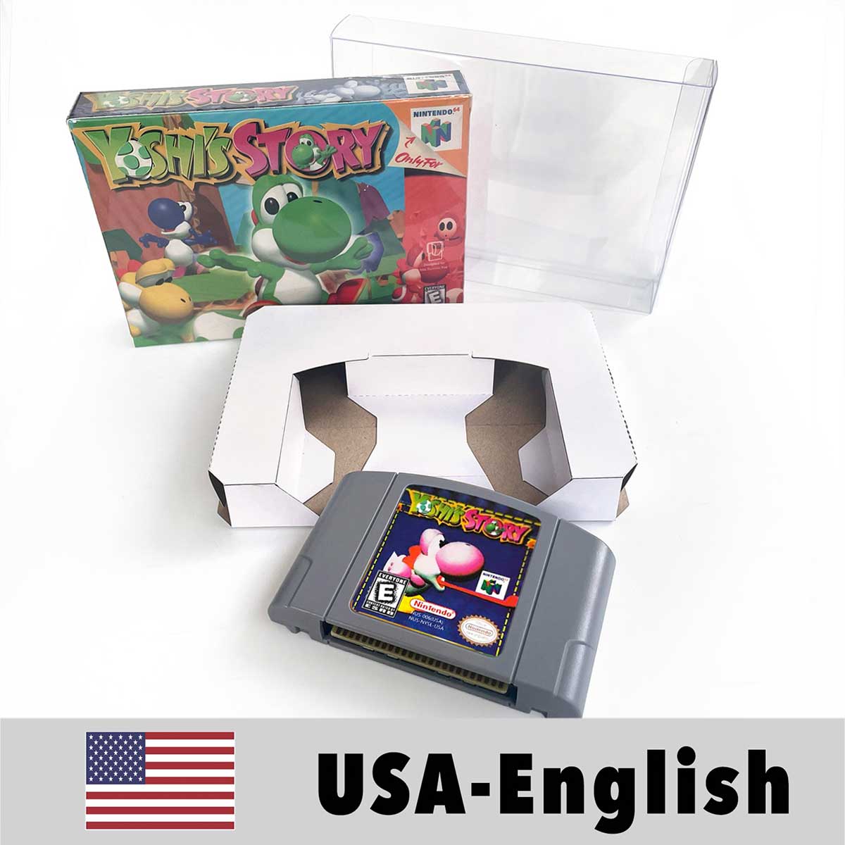 USA NTSC Banjo Donkey Kong 64 Kirby 64 Mario Party Pokemon Stadium Zelda Goldeneye 007 Game Cartridge Tray BOX for N64