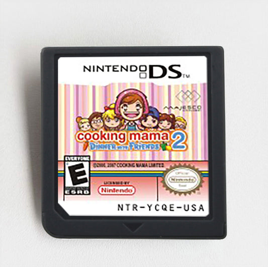 Cooking Mama 2 DS Sim with Global Dishes & Friend Challenges Game cartridge for Nintendo Ds 3ds 2ds