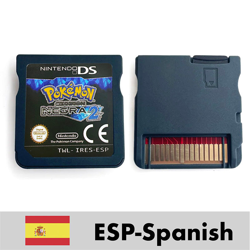 USA FRA ITA NOE ESP Pokemon HeartGold SoulSilver Black 1 2 White 1 2 Nintendo Game Cartridge for DS NDS 3DS