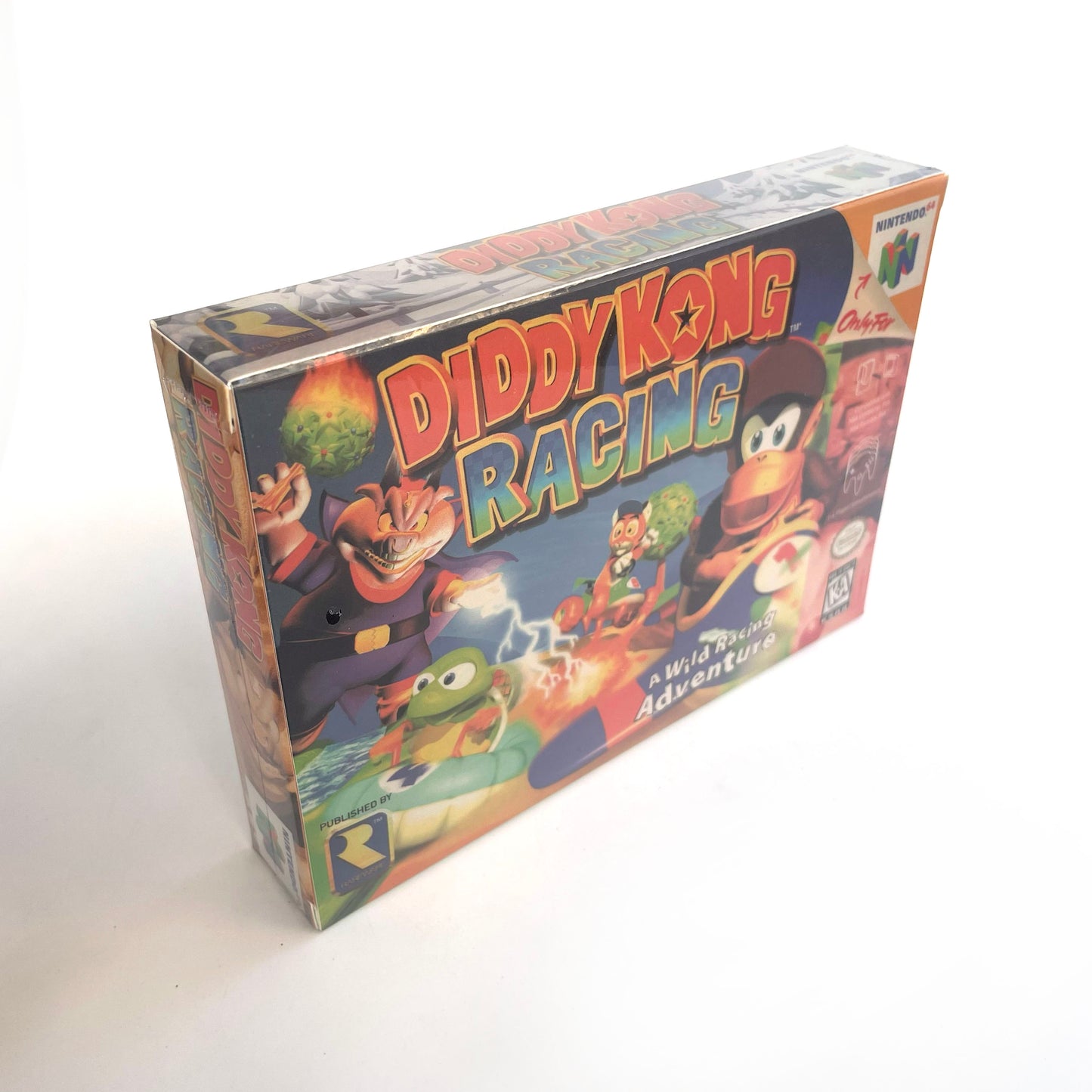 EUR PLA version English diddy kong racing game cartridge with tray box for N64 Nintendo 64