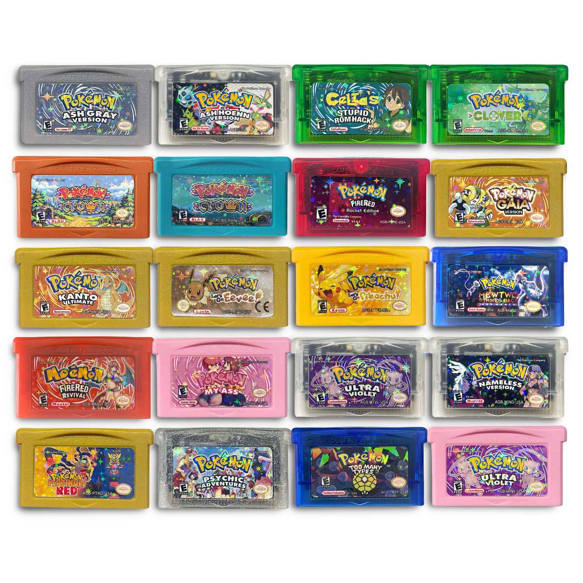 USA English Pokemon （ 1 M Flash cart ）Cartridge for GBA