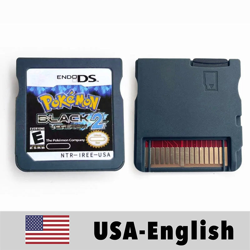 USA FRA ITA NOE ESP Pokemon HeartGold SoulSilver Black 1 2 White 1 2 Nintendo Game Cartridge for DS NDS 3DS