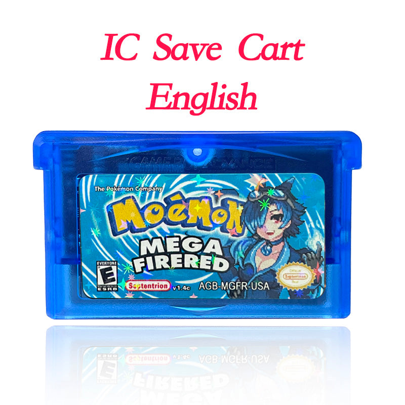 USA IC SAVE Pokemon firered extended INTERNAL LEGEND SWAAT RECHARGED YELLOW Cartridge Video Game Console Rom Hack English