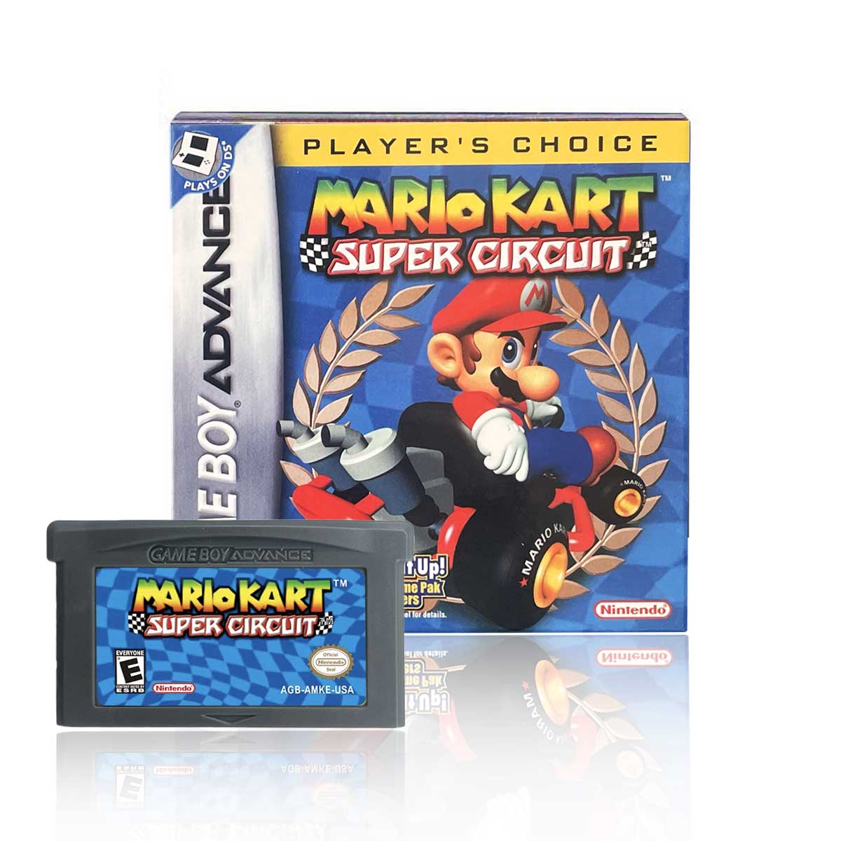 USA Englsih Mario Kart Super Circuit Nintendo Tray Box Game Cartridge for Gba