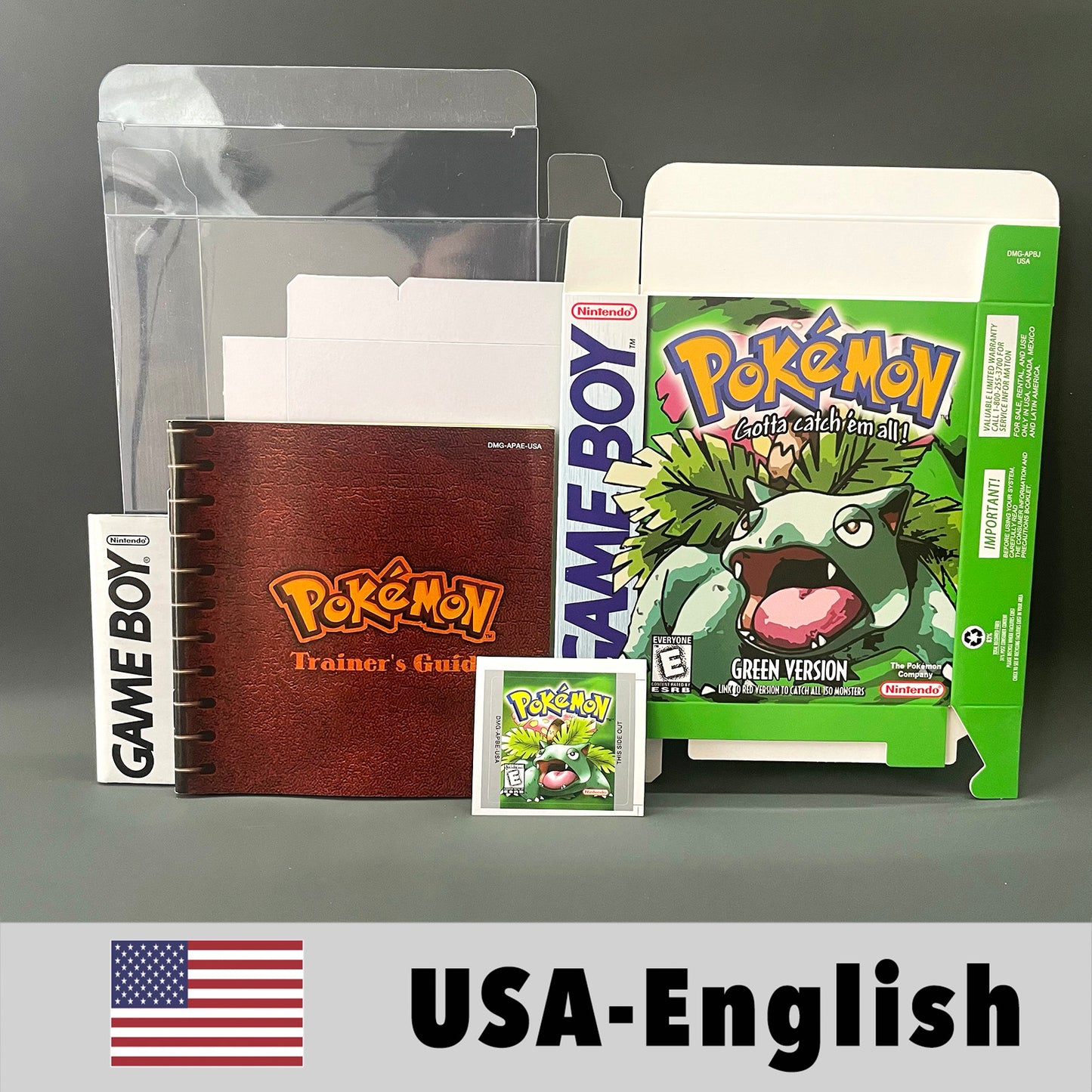 USA ITA NOE FRA ESP pokemon Gold silver RTC NO RTC Flash cart sealed 16 bit box tray manual Game Cartridge for GBC