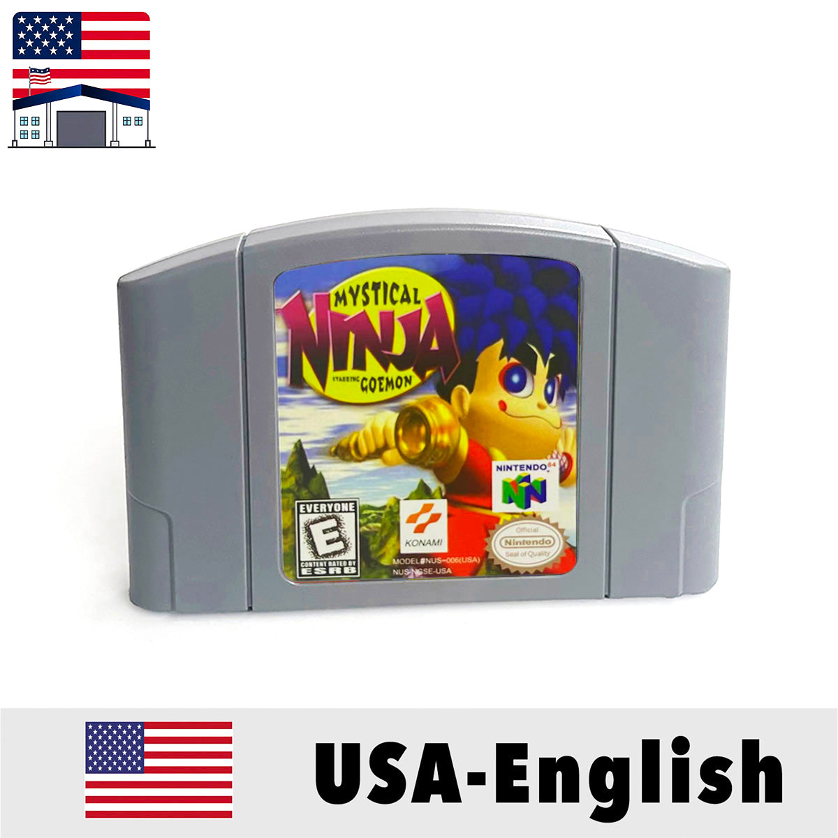 （Shipped From The United States) USA NTSC Version English Retro Video Game Consoles 64bit Game Cartridge for N64